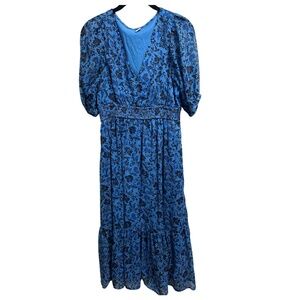 Old Navy size SMALL Blue Floral Women's Dress